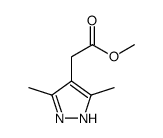 (3,5-二甲基-1H-吡唑-4-基)乙酸甲酯结构式