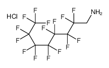 2,2,3,3,4,4,5,5,6,6,7,7,8,8,8-Pentadecafluorooctylamine hydrochloride结构式