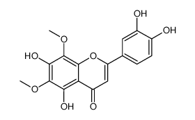 3',4',5,7-tetrahydroxy-6,8-dimethoxyflavone结构式