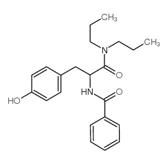 N-苄基-DL-酪氨酰-N',N'-二丙基酰胺结构式