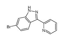 6-溴-3-(2-吡啶)-1H-吲唑结构式