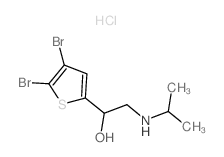 1-(4,5-Dibromo-2-thienyl)-2-isopropylaminoethanol hydrochloride结构式