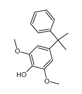 2,6-Dimethoxy-4-(1-methyl-1-phenyl-ethyl)-phenol Structure