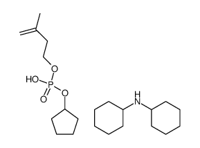 Phosphoric acid cyclopentyl ester 3-methyl-but-3-enyl ester; compound with dicyclohexyl-amine结构式