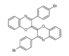 (E)-3,3'-bis-(4-bromo-phenyl)-[2,2']bi[benzo[1,4]oxazinylidene]结构式