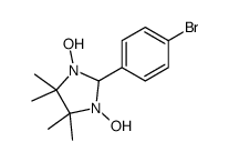 2-(4-bromophenyl)-1,3-dihydroxy-4,4,5,5-tetramethylimidazolidine Structure