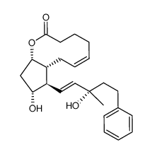 (15S)-15-methyl-17-phenyl-18,19,20-trinor-PGF2α 1,9-lactone Structure