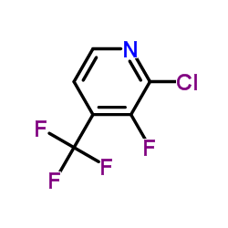 2-氯-3-氟-4-(三氟甲基)吡啶结构式