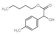 pentyl 2-hydroxy-2-(4-methylphenyl)acetate结构式