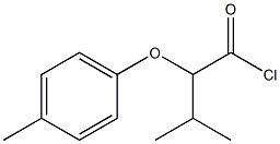 2-(p-tolyloxy)-3-methylbutanoyl chloride Structure