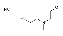 2-[2-chloroethyl(methyl)amino]ethanol,hydrochloride结构式