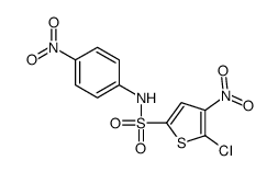 5-chloro-4-nitro-N-(4-nitrophenyl)thiophene-2-sulfonamide Structure
