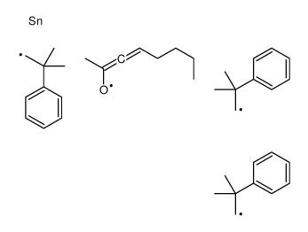 3-tris(2-methyl-2-phenylpropyl)stannyloct-3-en-2-one结构式