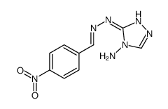 3-N-[(4-nitrophenyl)methylideneamino]-1,2,4-triazole-3,4-diamine结构式
