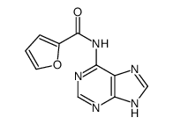 6-(2-糠酰氨)嘌呤结构式