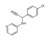 (4-chloro-phenyl)-pyridin-3-ylamino-acetonitrile结构式