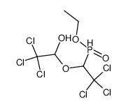 O-Ethyl-α-β,β,β-trichlorethylenoxy-α'-hydroxy-β,β,β-trichlorethylenphosphonat Structure