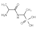 Phosphonic acid,[(1S)-1-[[(2S)-2-amino-1-oxopropyl]amino]ethyl]- Structure