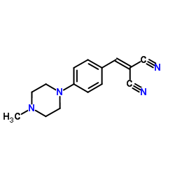 [4-(4-Methyl-1-piperazinyl)benzylidene]malononitrile Structure