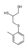 3-(2-methylphenyl)sulfanylpropane-1,2-dithiol结构式