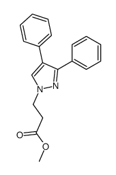 methyl 3-(3,4-diphenylpyrazol-1-yl)propanoate Structure