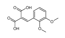 2,3-dimethoxybenzylidenemalonic acid Structure