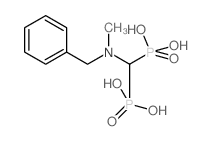 [[benzyl(methyl)amino]-phosphonomethyl]phosphonic acid Structure