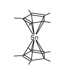 bis(pentamethylcyclopentadienyl)Sn结构式