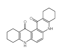 1,2,3,4,5,8,9,10,11,12-decahydroquinolino[3,2-a]acridine-13,14-dione结构式