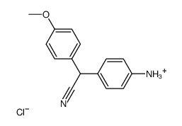 ()-[4-[cyano(4-methoxyphenyl)methyl]phenyl]ammonium chloride结构式