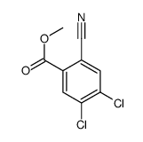 Methyl 4,5-dichloro-2-cyanobenzoate结构式