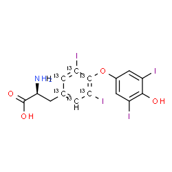 L-甲状腺素-13C6结构式