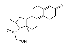 16alpha-ethyl-21-hydroxy-19-norpregna-4,9-diene-3,20-dione Structure