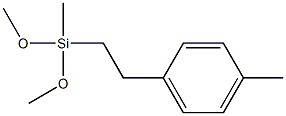(p-甲基苯基乙基)甲基二甲氧基硅烷结构式