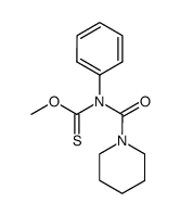 Phenyl(piperidinocarbonyl)-thiocarbamidsaeure-O-methylester Structure