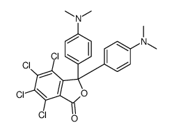 4,5,6,7-tetrachloro-3,3-bis[4-(dimethylamino)phenyl]phthalide结构式