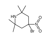 4-bromo-2,2,6,6-tetramethyl-4-nitropiperidine结构式