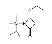 1-[tert-butyl(dimethyl)silyl]-4-ethylsulfanylazetidin-2-one结构式