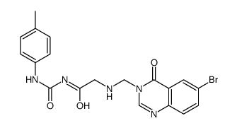 2-[(6-bromo-4-oxoquinazolin-3-yl)methylamino]-N-[(4-methylphenyl)carbamoyl]acetamide Structure