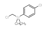 4-氯苯氯甲基二甲硅烷结构式