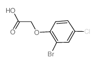 (2-溴-4-氯苯氧基)-乙酸结构式