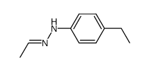 Acetaldehyde p-ethylphenylhydrazone Structure