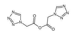 [2-(tetrazol-1-yl)acetyl] 2-(tetrazol-1-yl)acetate结构式