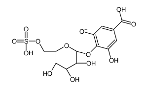[(2R,3S,4S,5R,6S)-6-(4-carboxy-2,6-dihydroxyphenoxy)-3,4,5-trihydroxyoxan-2-yl]methyl sulfate Structure