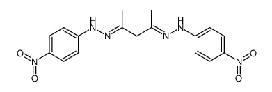 bis-(4-nitrophenylhydrazone) of pentane-2,4-dione结构式
