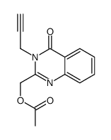 (4-oxo-3-prop-2-ynylquinazolin-2-yl)methyl acetate结构式
