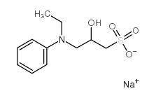 n-ethyl-n-(2-hydroxy-3-sulfopropyl)aniline, sodium salt Structure