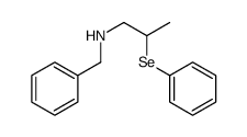 N-benzyl-2-phenylselanylpropan-1-amine结构式