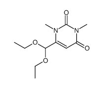 1,3-dimethylorotaldehyde diethyl acetal Structure