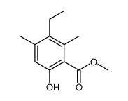 methyl 3-ethyl-6-hydroxy-2,4-dimethylbenzoate Structure